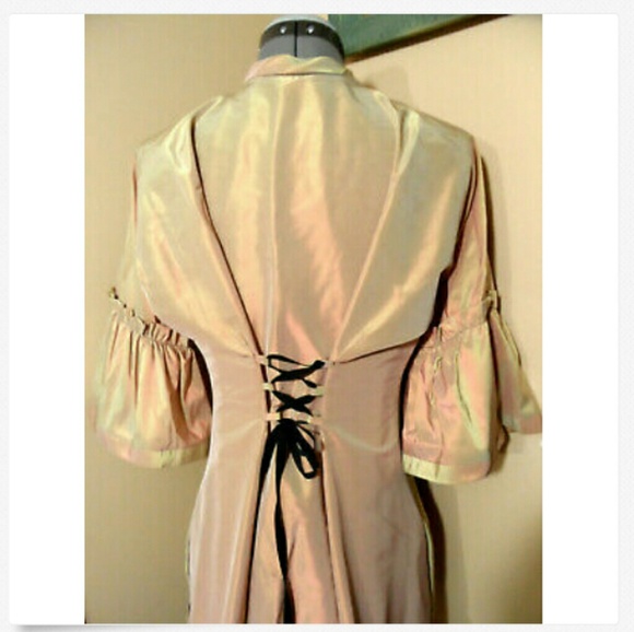 SZYMKOWICZ Color Shifting Trench Coat M Pink - Picture 4 of 8
